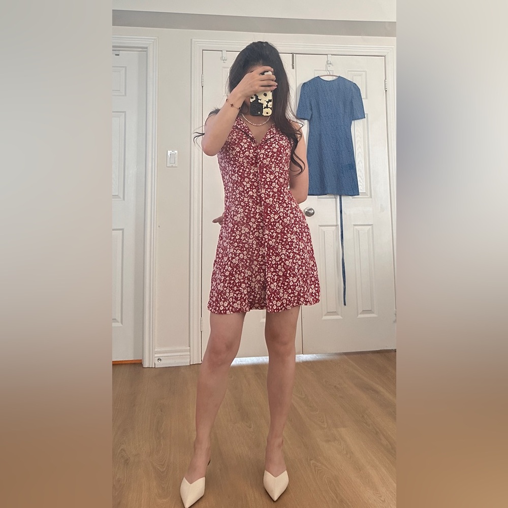 Floral Red Dress size small